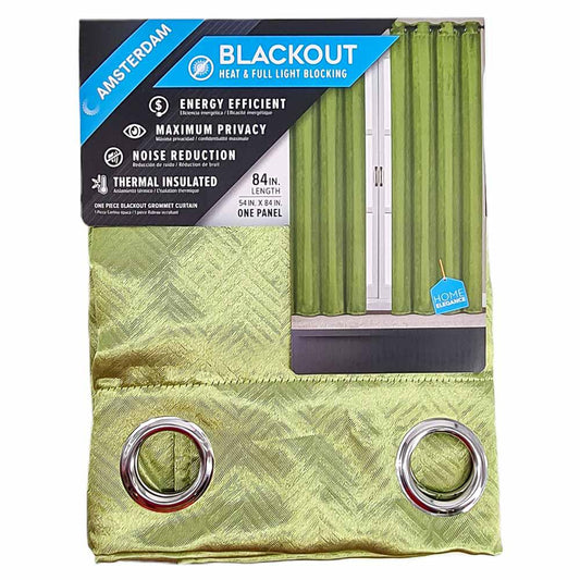 Cortina Amsterdam Blackout Home Elegance Con Aros 54'' x 84''