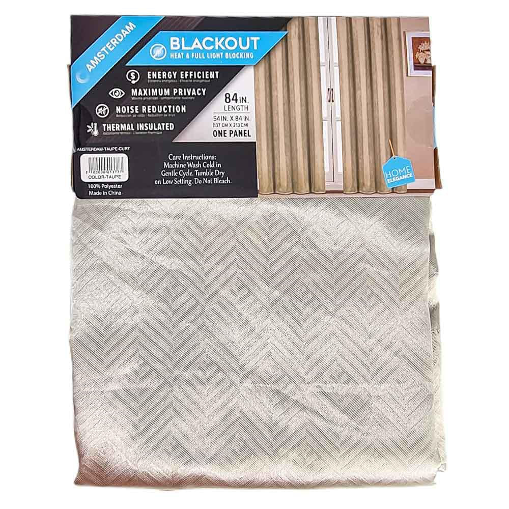 Cortina Amsterdam Home Elegance Con Aros 54'' x 84'' - Trigo