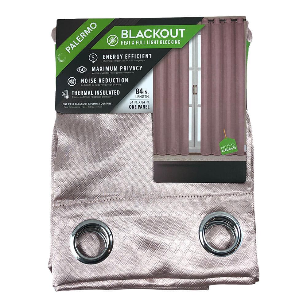 Cortina Palermo Home Elegance Con Aros 54'' x 84'' - Rose Gold