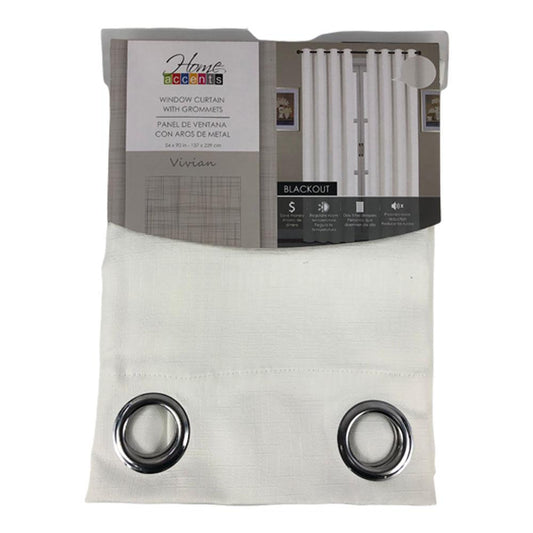 Cortina Home Accents Vivian Blackout 54" x 90" - Blanco