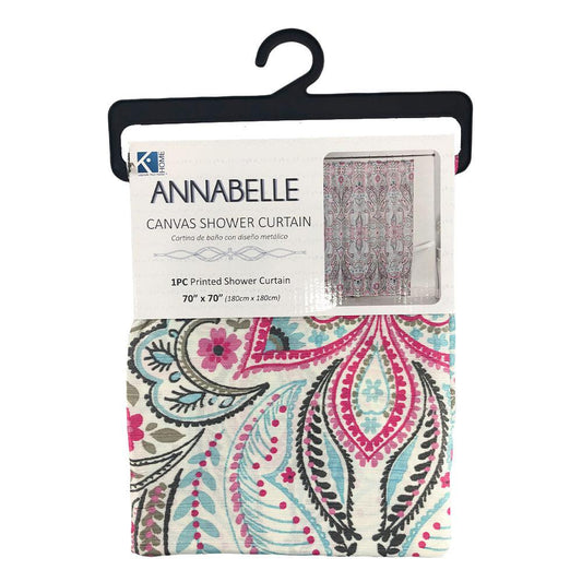 Cortina de Tela Para Baño Kashi Home 70'' x 70'' - Surtido