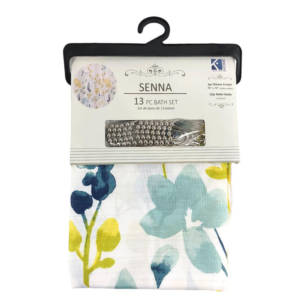 Cortina de Tela Para Baño 70'' x 70'' Kashi Home - Surtido