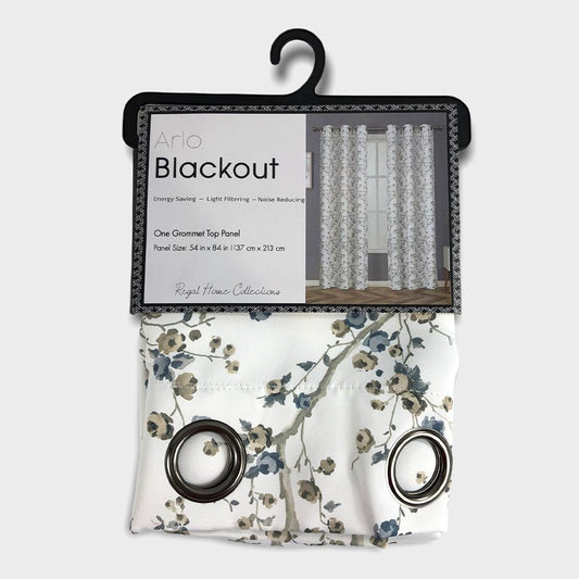 Cortina Regal Home Arlo Blackout Estampado de 54" x 84" - Turquesa Azulado