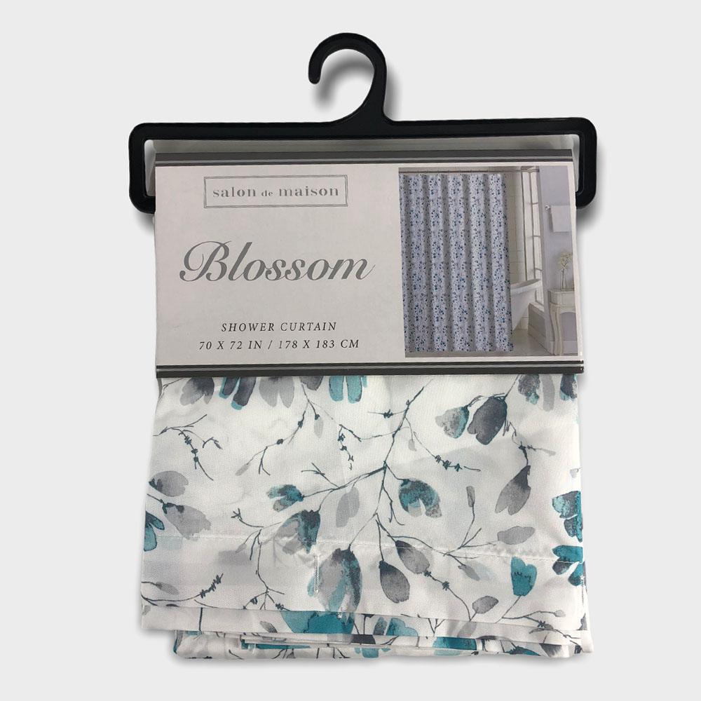 Cortina de Baño Regal Home Blossom de 70'' x 72'' - Gris