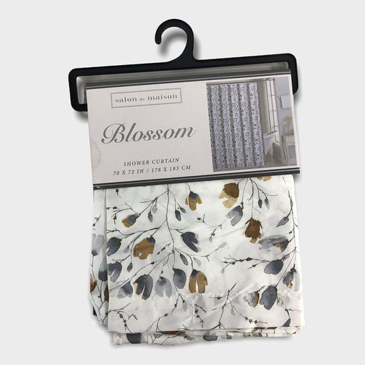 Cortina de Baño Regal Home Blossom de 70'' x 72'' - Turquesa Azulado