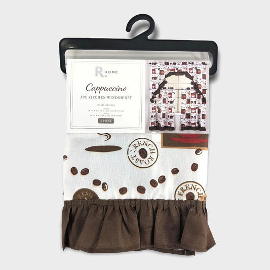 Cortina Para Cocina Regal Home Capuccino de 56'' x 56''