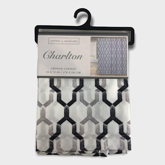 Cortina de Baño Regal Home Charlton en Tela 70" x 72" - Gris