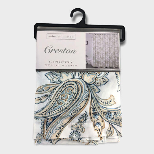 Cortina de Baño Regal Home Creston de 70'' x 72'' - Azul Marino