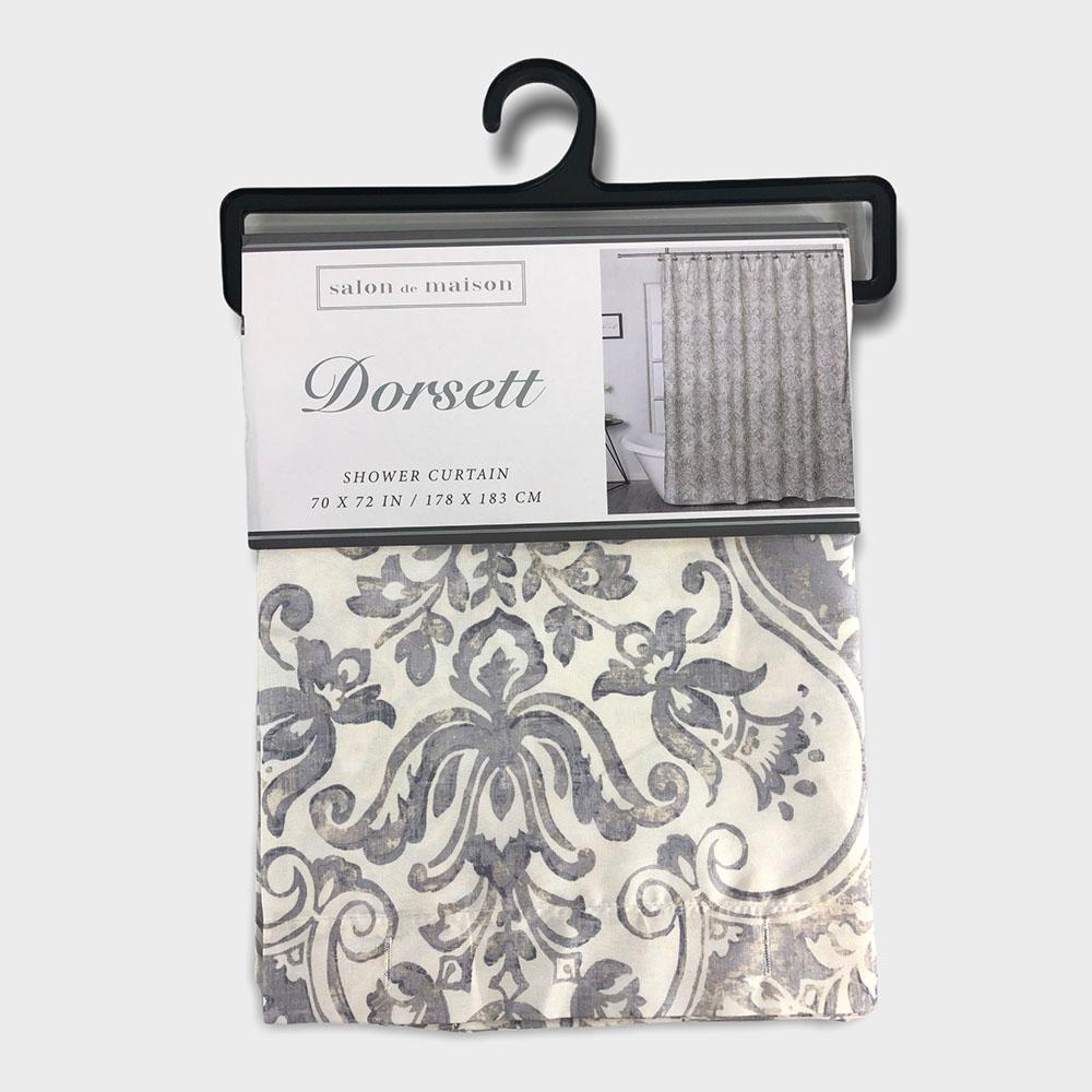 Cortina de Baño Regal Home Dorsett de 70'' x 72'' - Gris Claro