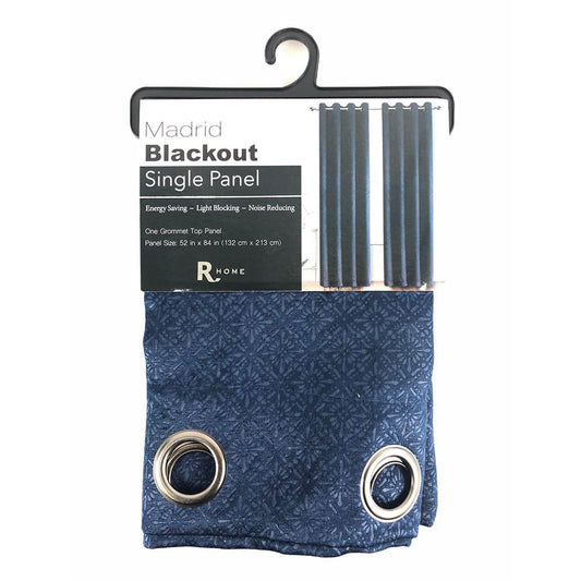 Cortina Regal Home Madrid Blackout de 54" x 84" - Azul Marino