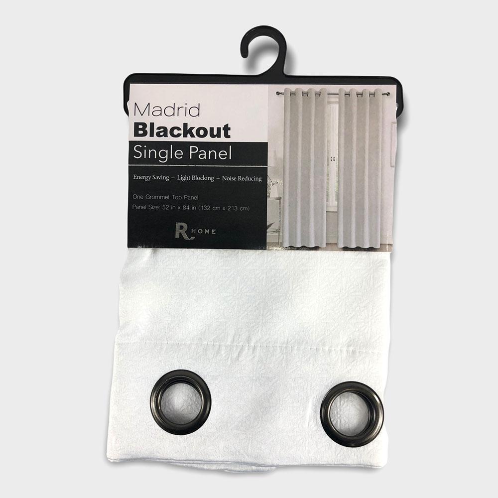 Cortina Regal Home Madrid Blackout de 54" x 84" - Blanco
