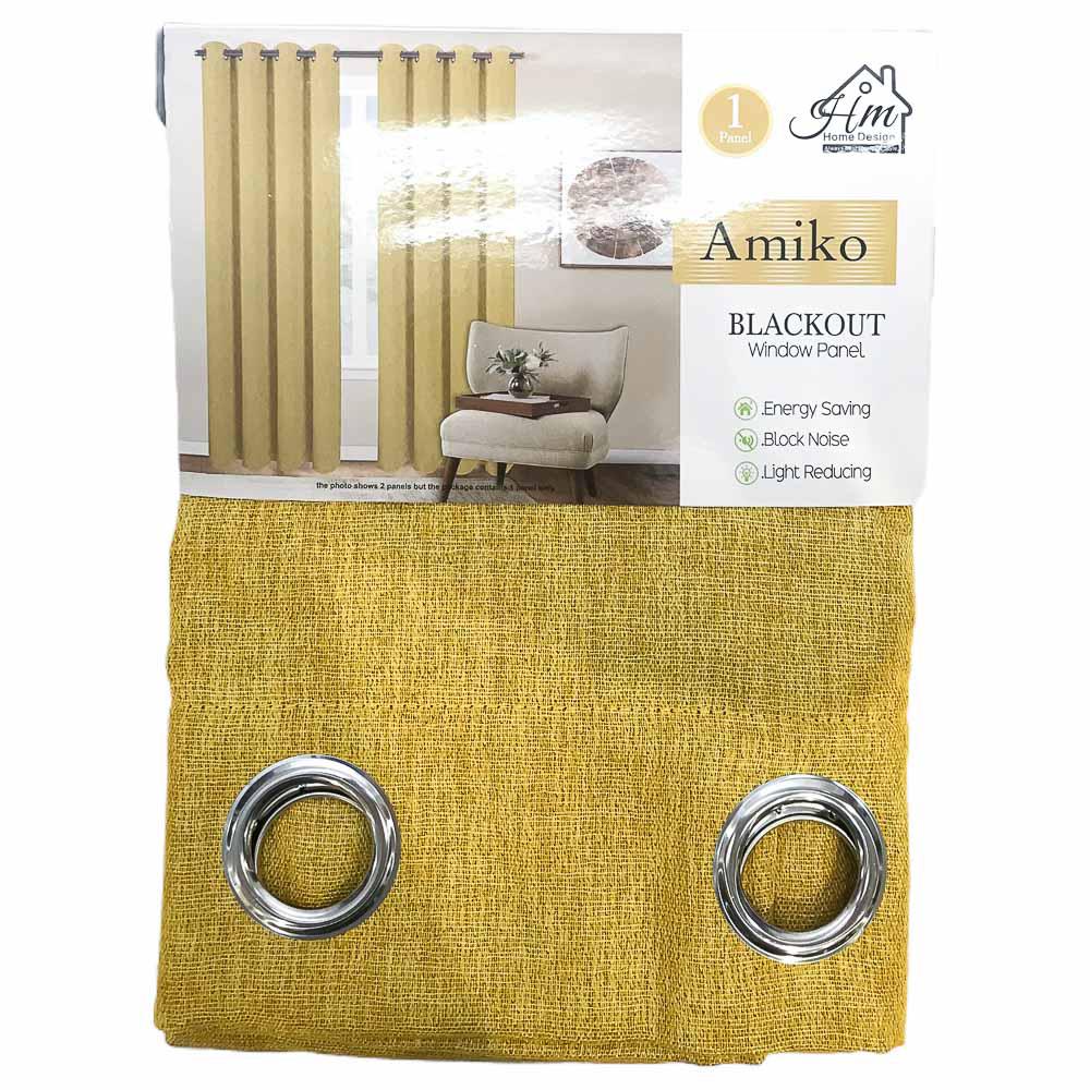 Cortina Home Design Amiko de 54" x 84" - Amarillo