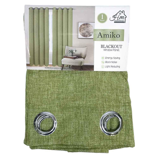 Cortina Home Design Amiko de 54" x 84" - Verde Claro