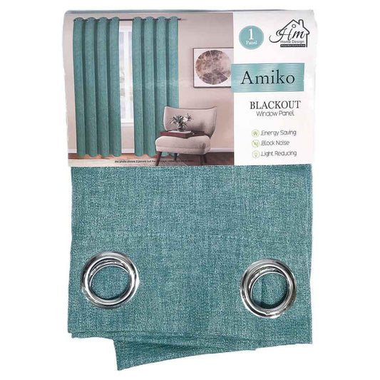 Cortina Home Design Amiko de 54" x 84" - Aguamarina Claro