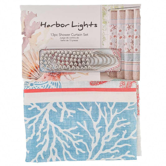 Cortina Para Baño Victoria Harbor Lights Con Ganchos de 72" x 72"
