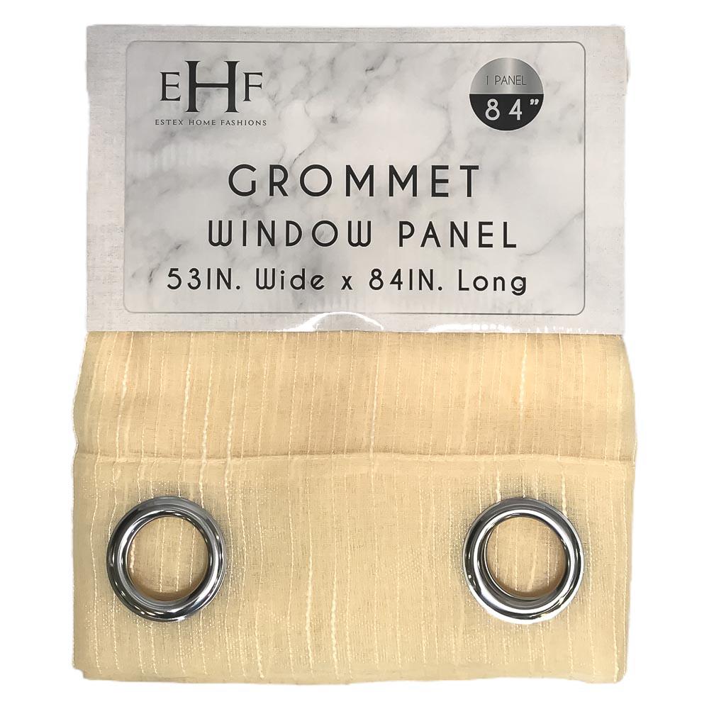 Cortina Estex Thea con Aros 54" x 84" - Amarillo Claro