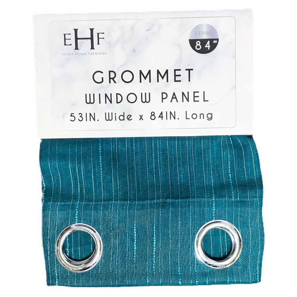 Cortina Estex Thea con Aros 54" x 84" - Aguamarina Oscuro