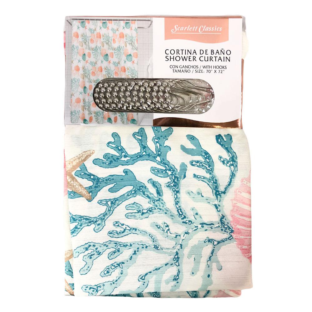 Cortina Para Baño Scarlett Classic 70" x 72" - Surtido