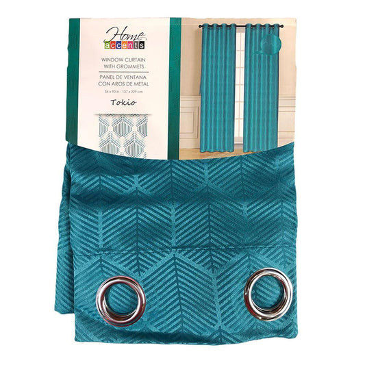 Cortina Home Accents Tokio 54" x 90" - Aguamarina Oscuro