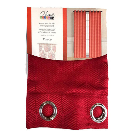 Cortina Home Accents Tokio 54" x 90" - Rojo