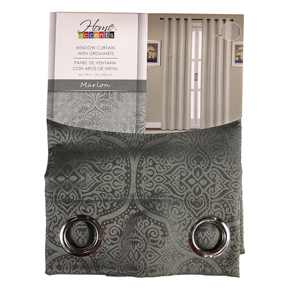 Cortina Home Accents Marlon 54'' x 90'' - Gris Oscuro