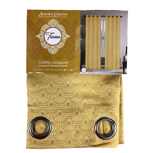 Cortina Scarlett Classics Tiana de 55'' x 90'' - Dorado