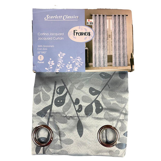 Cortina Scarlett Classics Francis de 55'' x 90'' - Gris