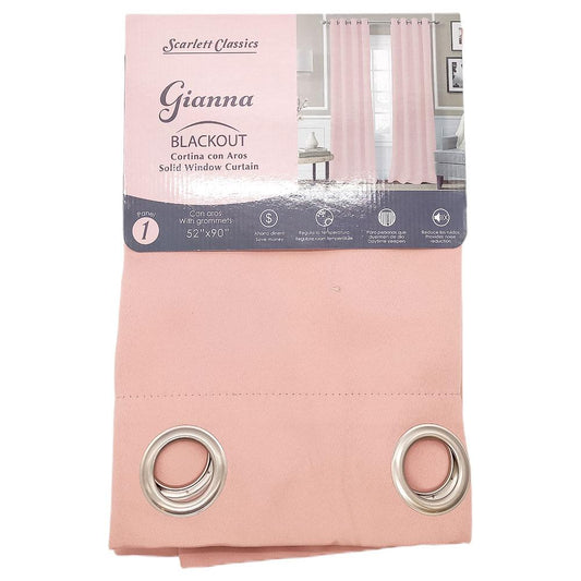 Cortina Scarlett Classics Gianna Blackout 52" x 90" - Durazno