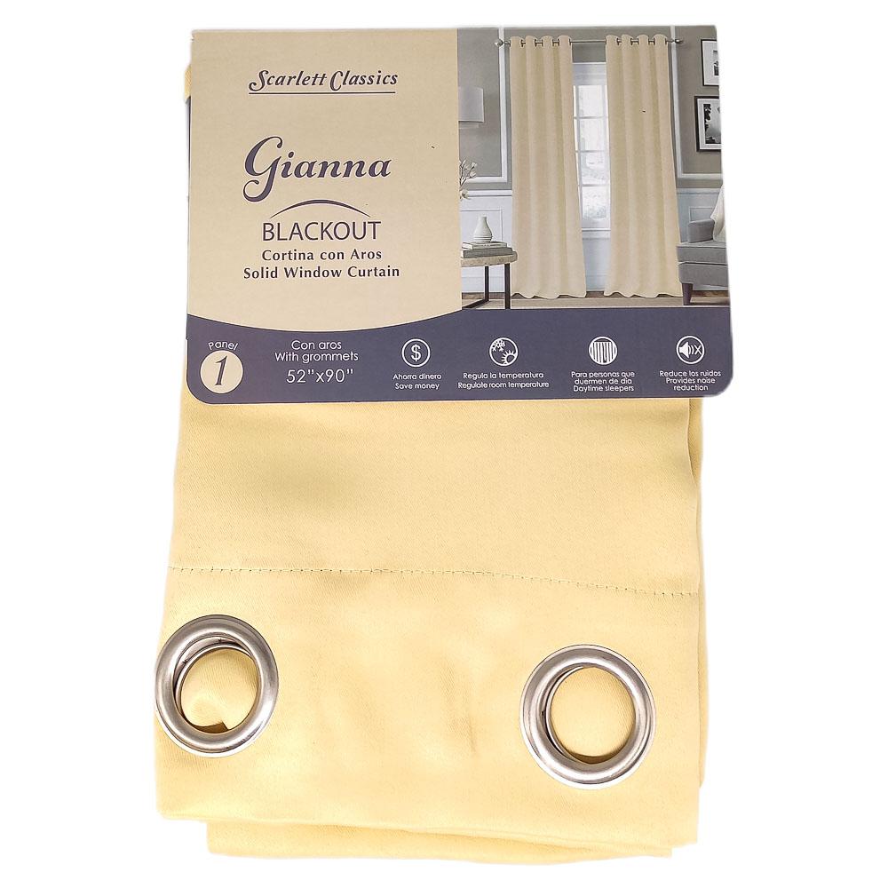 Cortina Scarlett Classics Gianna Blackout 52" x 90" - Beige