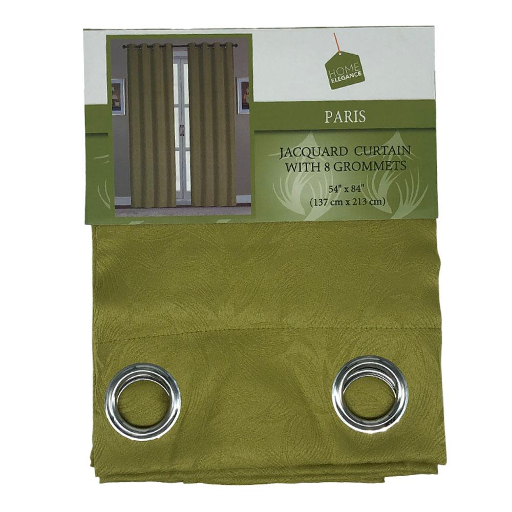 Cortina Home Elegance Paris Con Aros 54" x 84" - Lima Claro