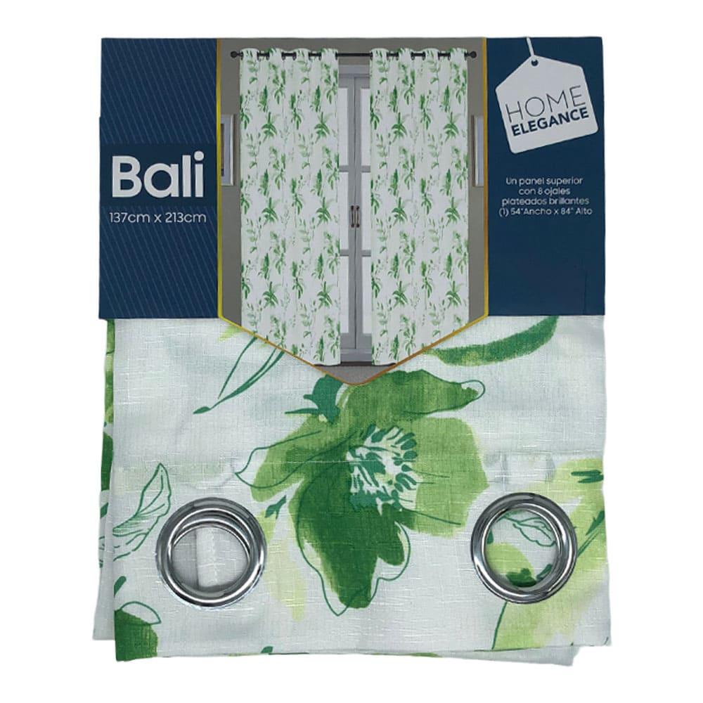 Cortina Home Elegance Bali Con Aros 54" x 84" - Lima Oscuro