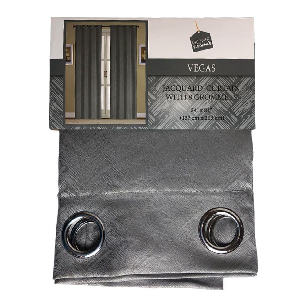 Cortina Home Elegance Vegas Con Aros 54" x 84" - Gris