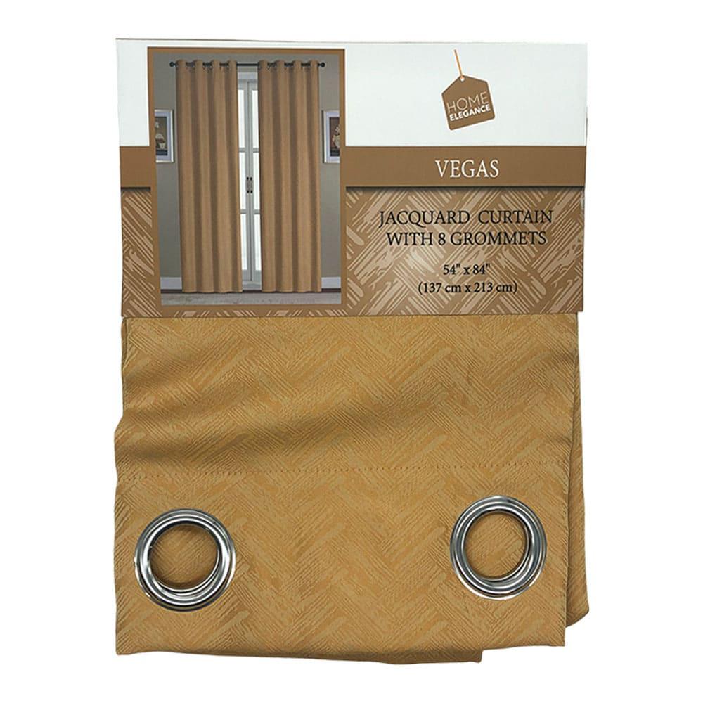 Cortina Home Elegance Vegas Con Aros 54" x 84" - Dorado