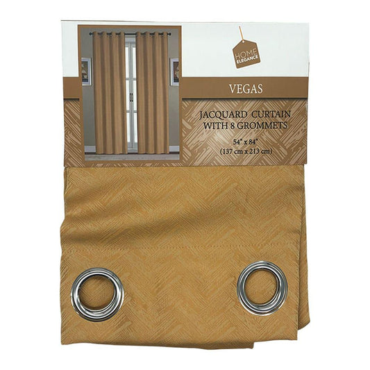 Cortina Home Elegance Vegas Con Aros 54" x 84" - Dorado