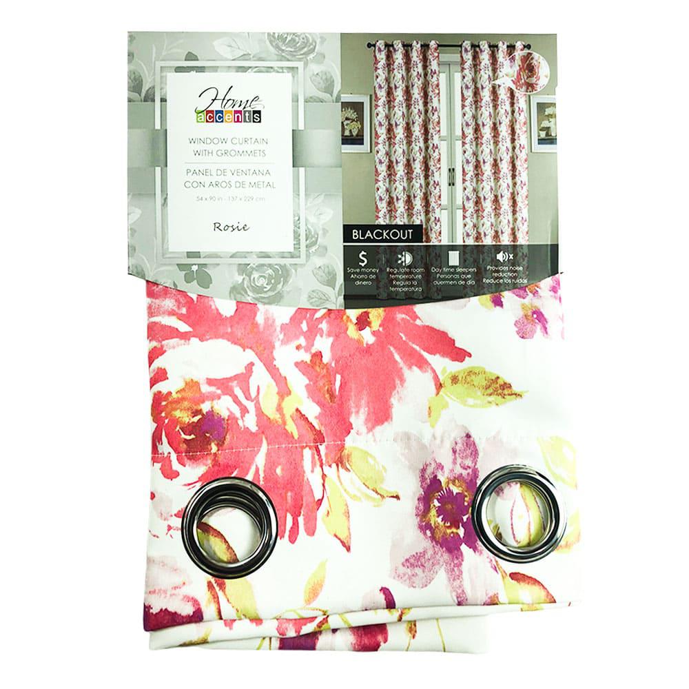 Cortina Home Accents Rosie Blackout 54" x 90" - Coral Claro