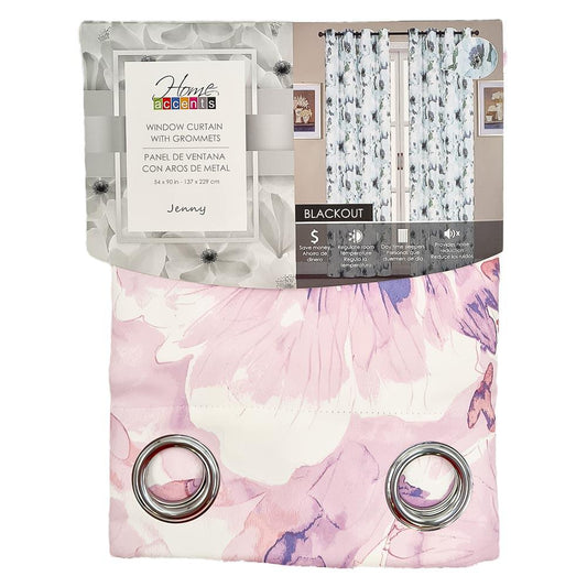 Cortina Home Accents Jenny Blackout Con Aros 54" x 90" - Rosa