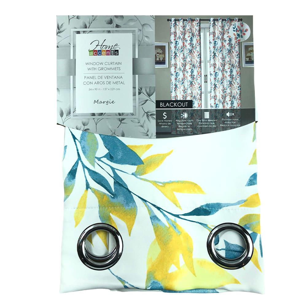 Cortina Home Accents Margie Blackout 90" x 54" - Turquesa Azulado