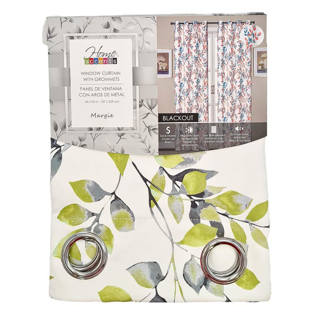 Cortina Home Accents Margie Blackout 90" x 54" - Lima Oscuro