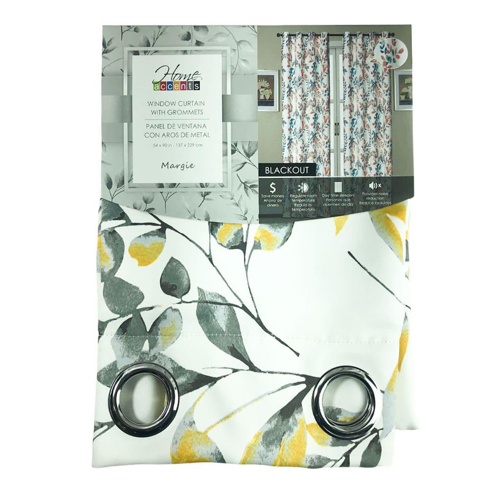 Cortina Home Accents Margie Blackout 90" x 54" - Gris Claro