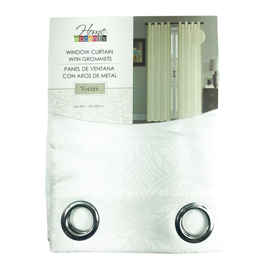 Cortina Home Accents Yvette Blackout 54" x 90" - Blanco