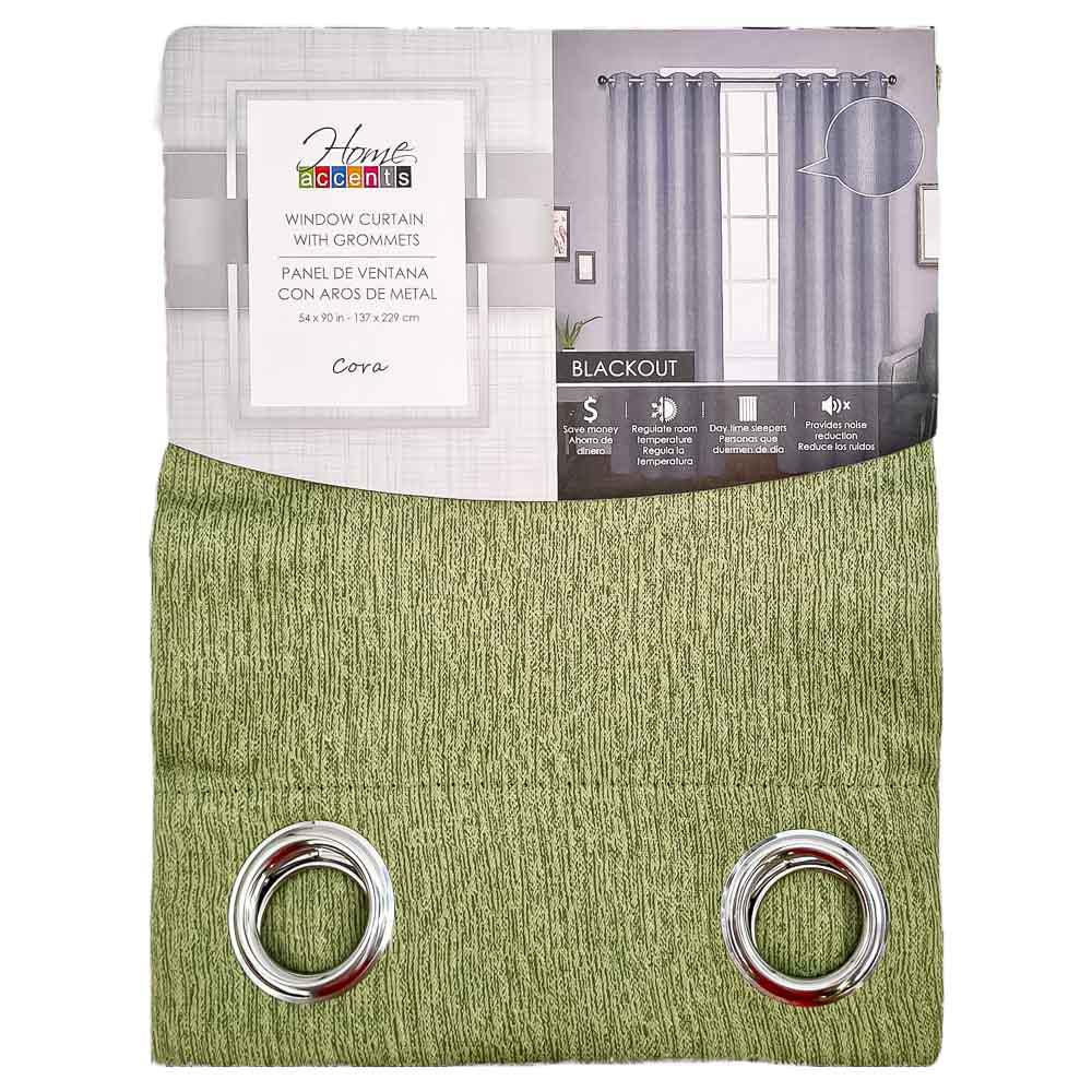 Cortina Home Accents Blackout Con Aros 54" x 90" - Lima Oscuro
