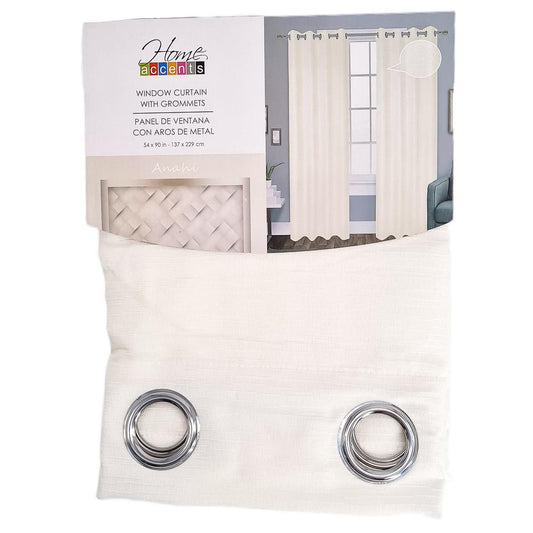 Cortina Home Accents Con Aros 54" x 90" - Blanco