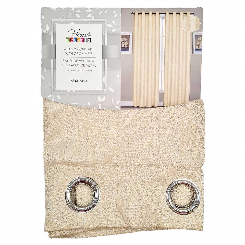 Cortina Home Accents Con Aros 54" x 90" - Beige