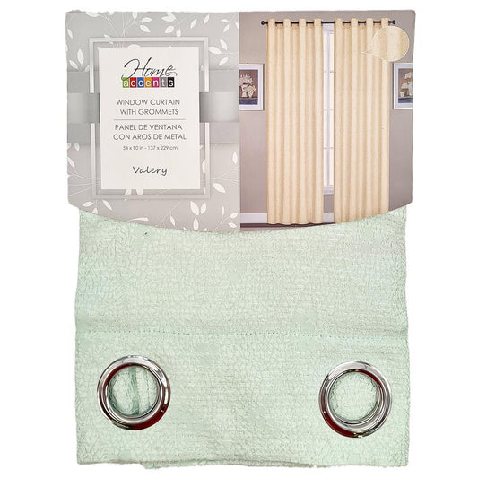 Cortina Home Accents Con Aros 54" x 90" - Verde Claro
