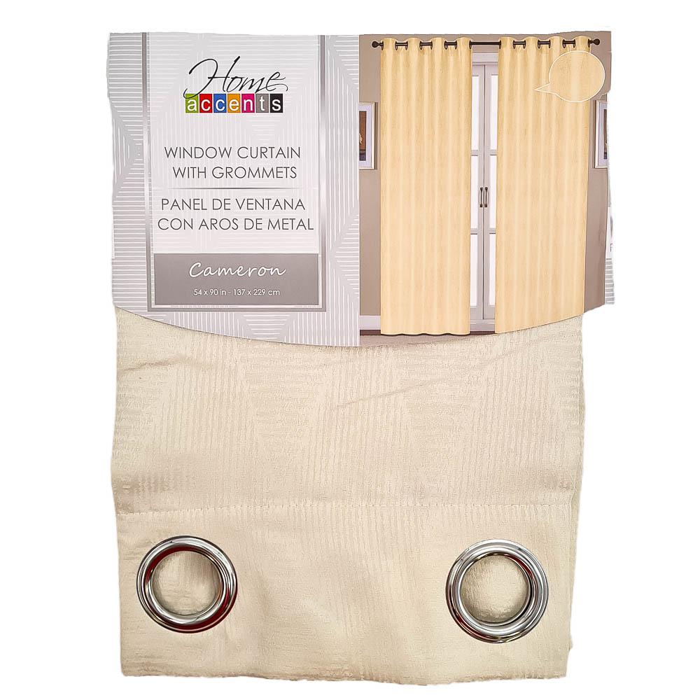 Cortina Blackout Home Accents Cameron Con Aros 54" x 90" - Marfil
