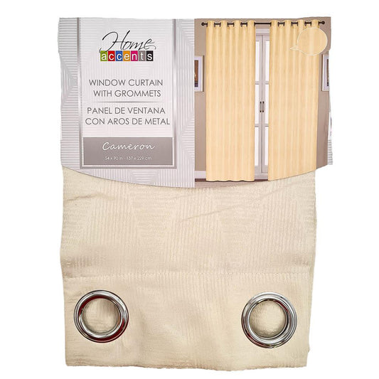 Cortina Blackout Home Accents Cameron Con Aros 54" x 90" - Marfil