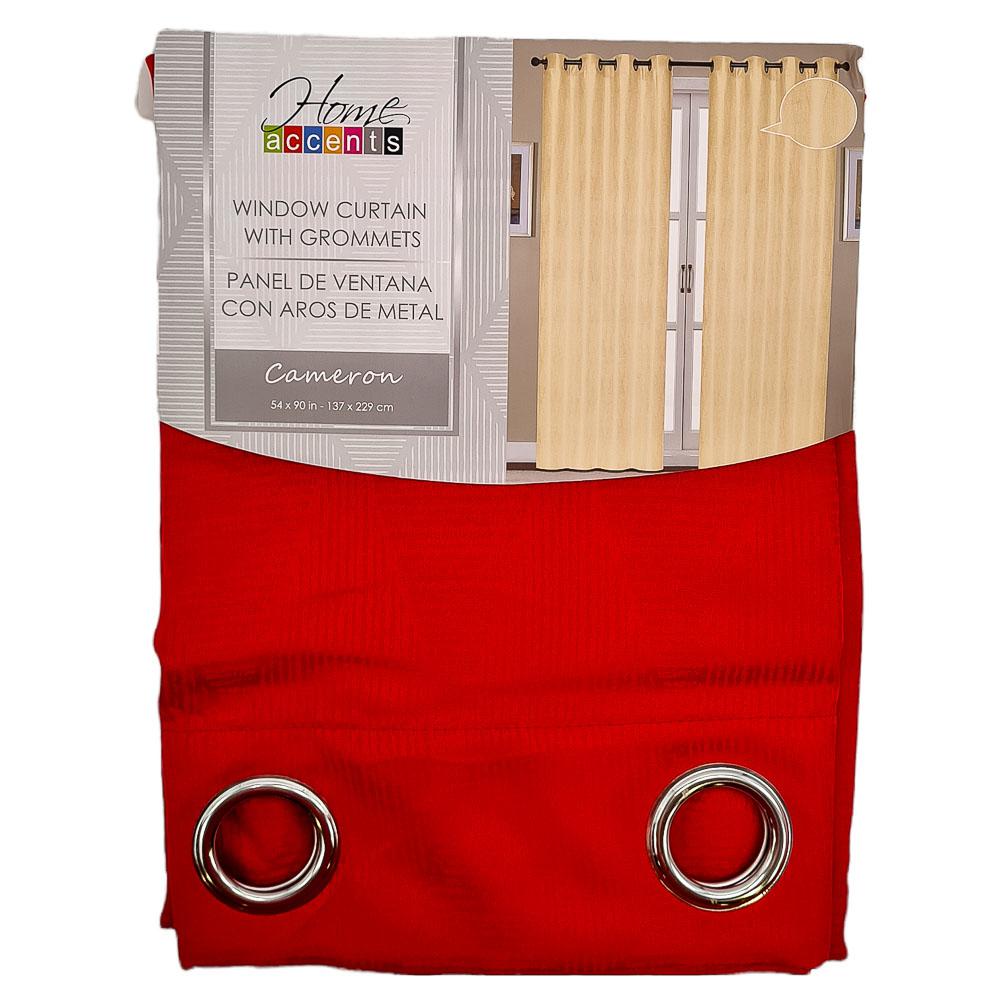 Cortina Blackout Home Accents Cameron Con Aros 54" x 90" - Rojo