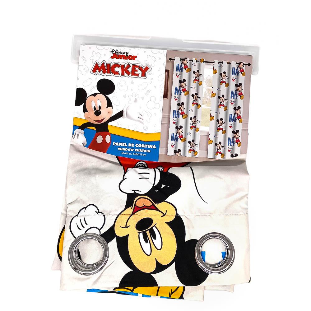 Cortina Infantil Con Aros Mickey Mouse 55'' x 84''