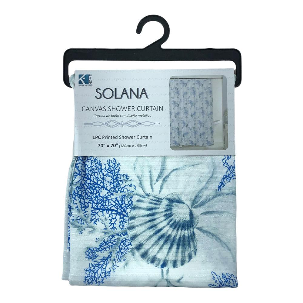 Cortina Para Baño Kashi Home Solana Estampado 70" x 72"