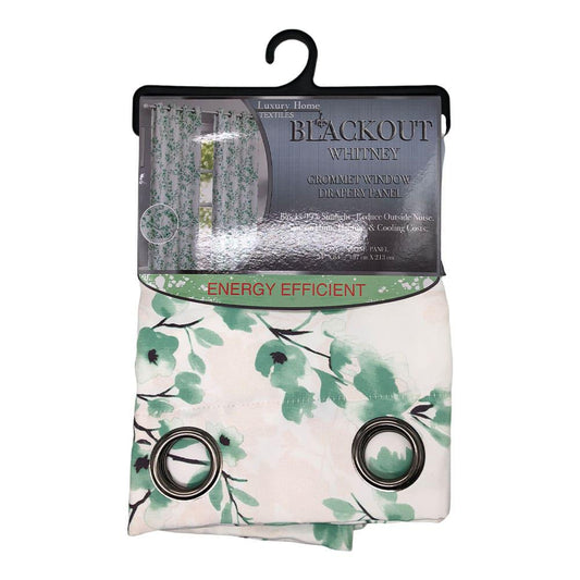 Cortina Luxury Whitney Blackout Con Aros de 54" x 84" - Lima Oscuro